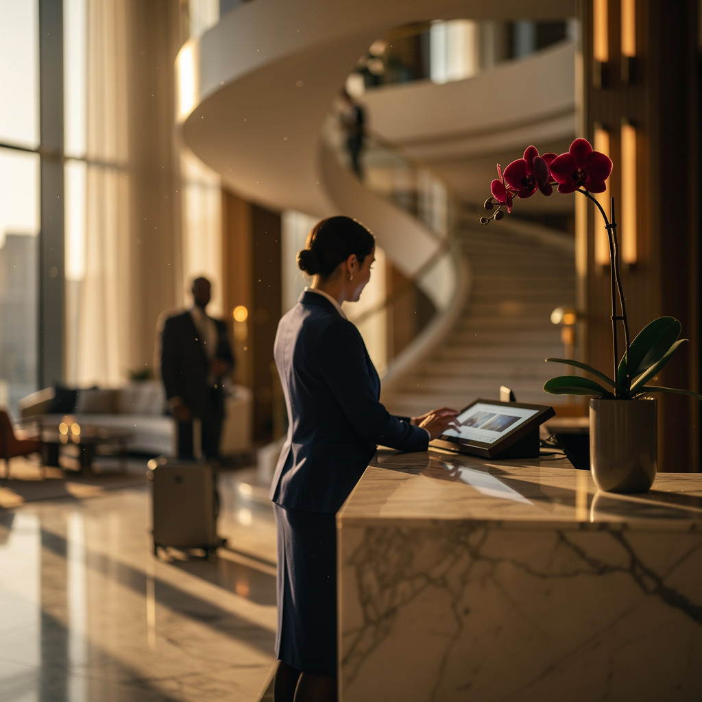Professioneller Empfang und Front Office