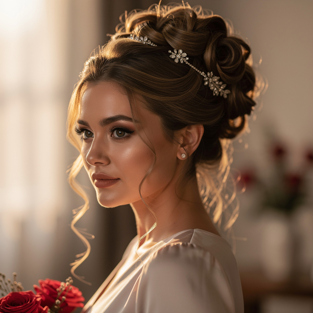 Hochsteckfrisuren und Haarstyling