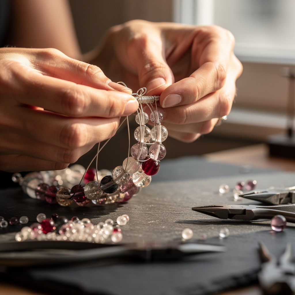 Perlen- und Drahtschmuck