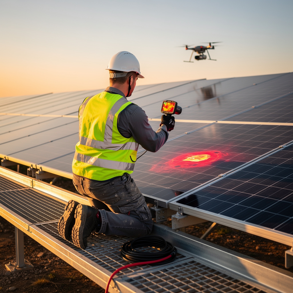 Wartungsplanung für Solarparks