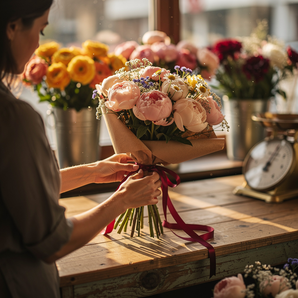 Blumenladen-Marketing