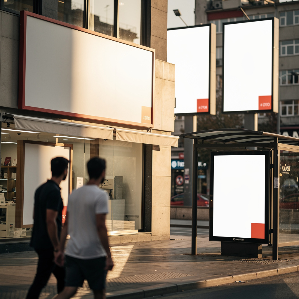 Lokale Print- und Außenwerbung