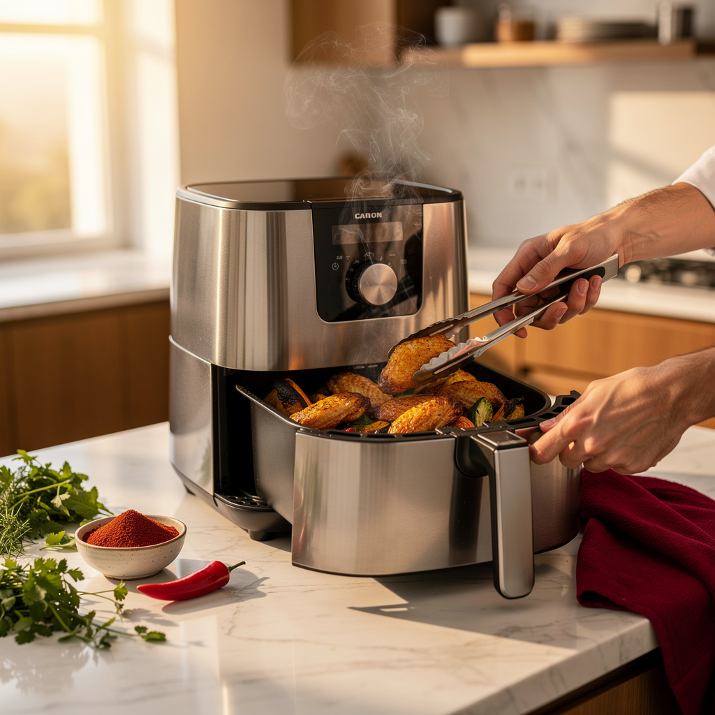 Kochen mit der Heißluftfritteuse