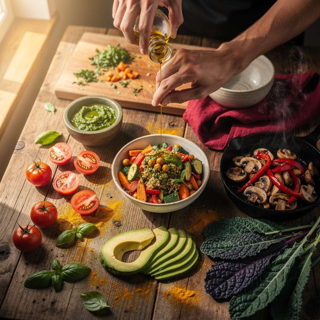 Pflanzliches Kochen