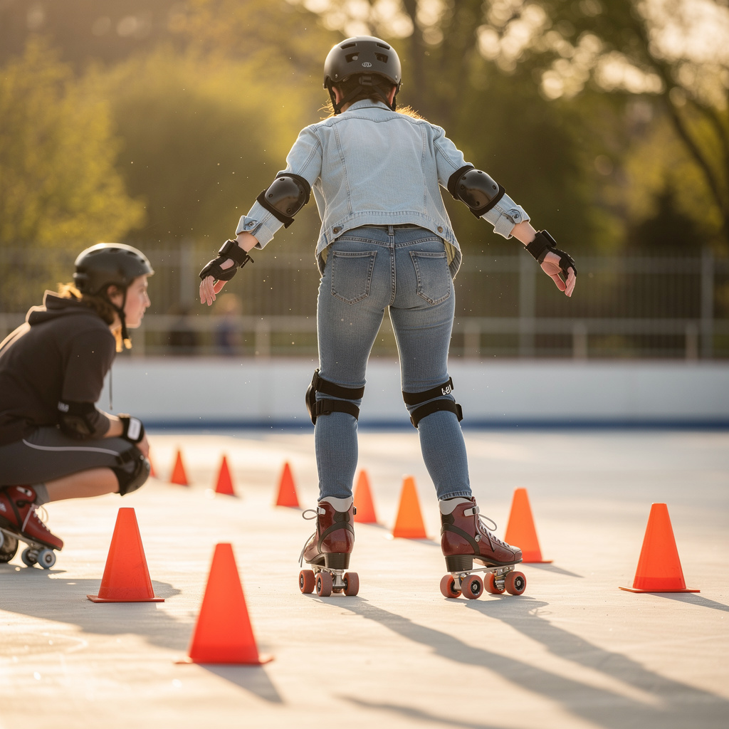 Rollschuhlaufen lernen