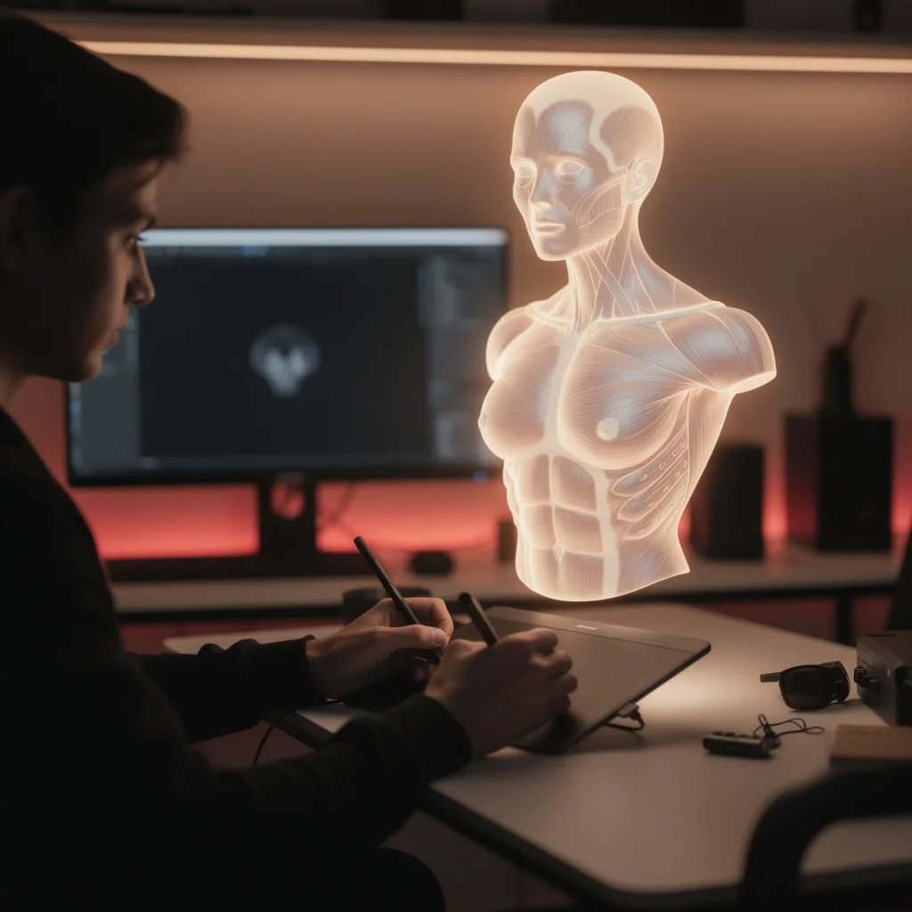 Anatomisches Sculpting in ZBrush