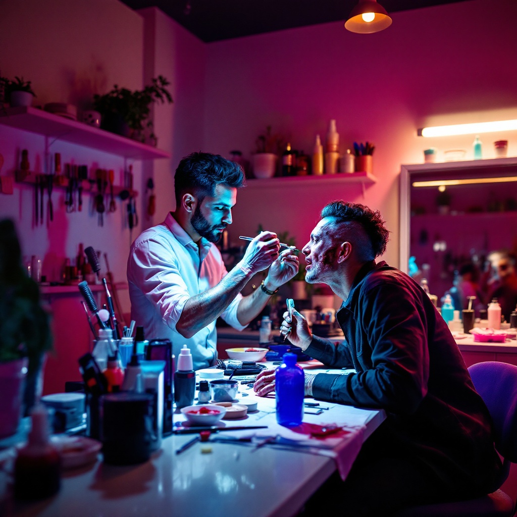 Künstlerisches und plastisches Make-up