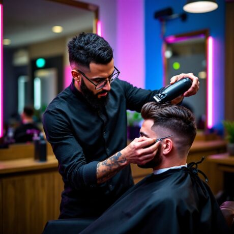 Herrenhaarschnitt-Design