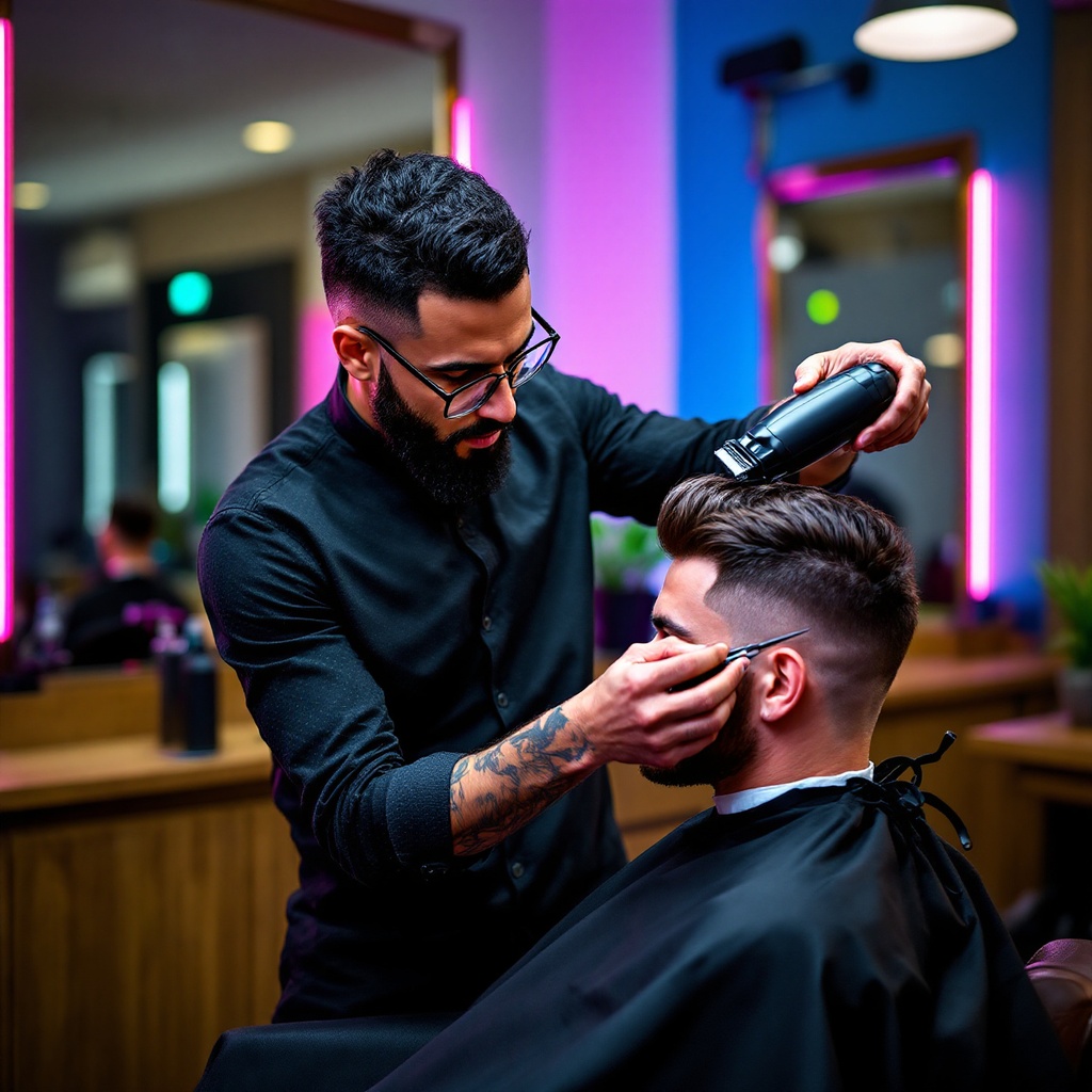 Herrenhaarschnitt-Design