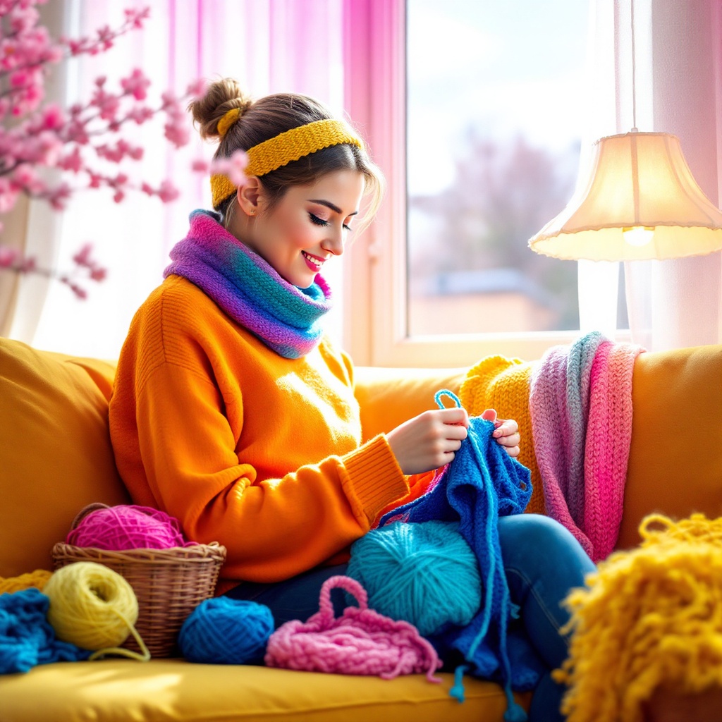 Handarbeit und Stricken