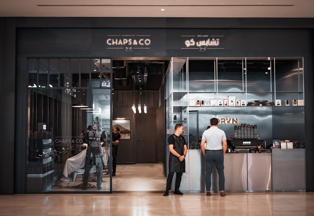 stylist cutting hair