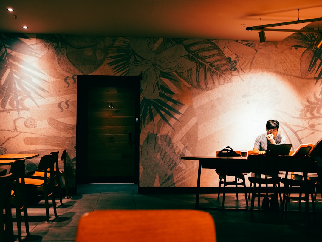 student working on project plan