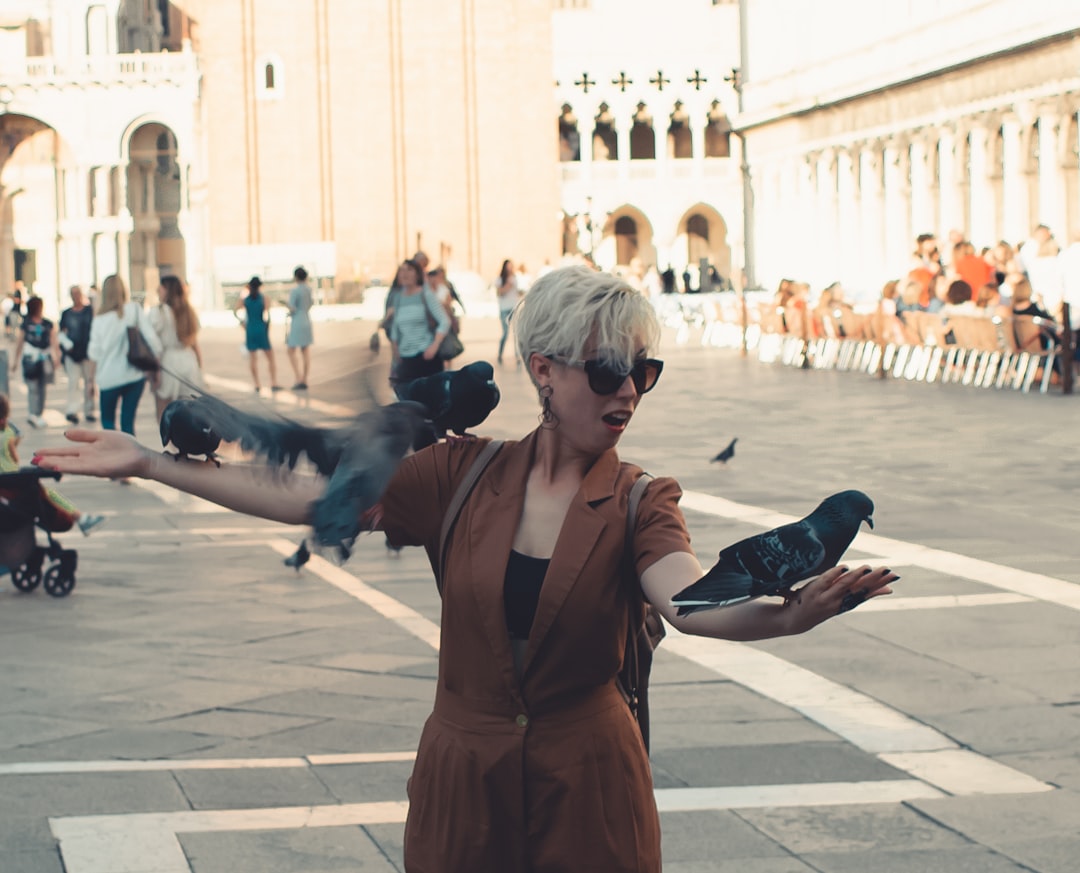 woman using smartphone to review dance moves