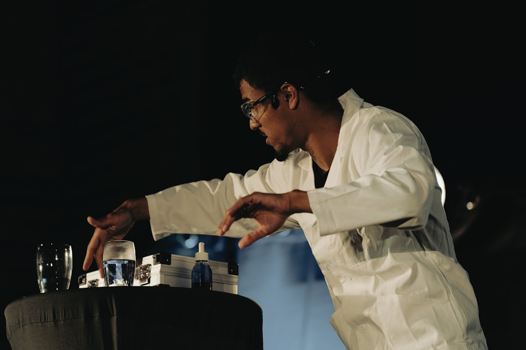 researcher presenting findings