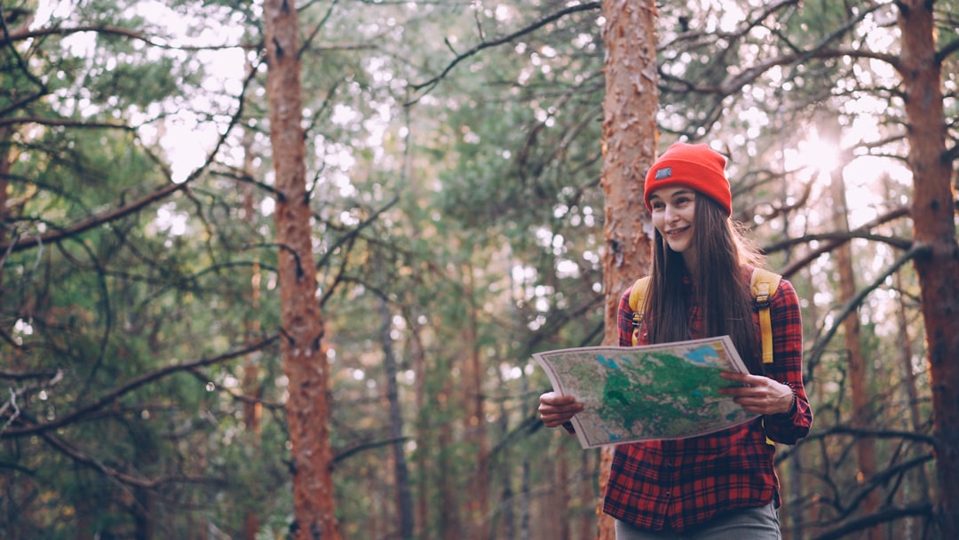 woman journaling nature