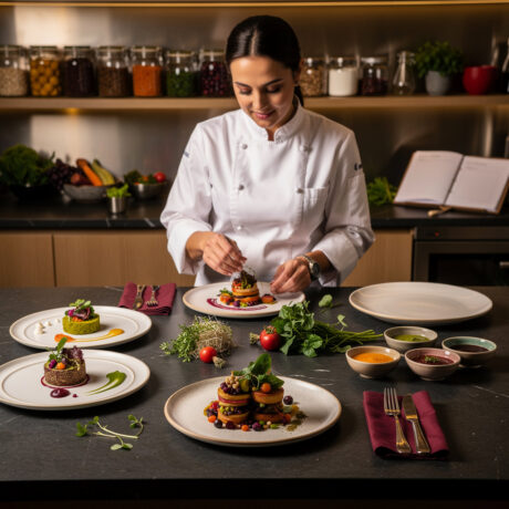 Pflanzliche Menügestaltung