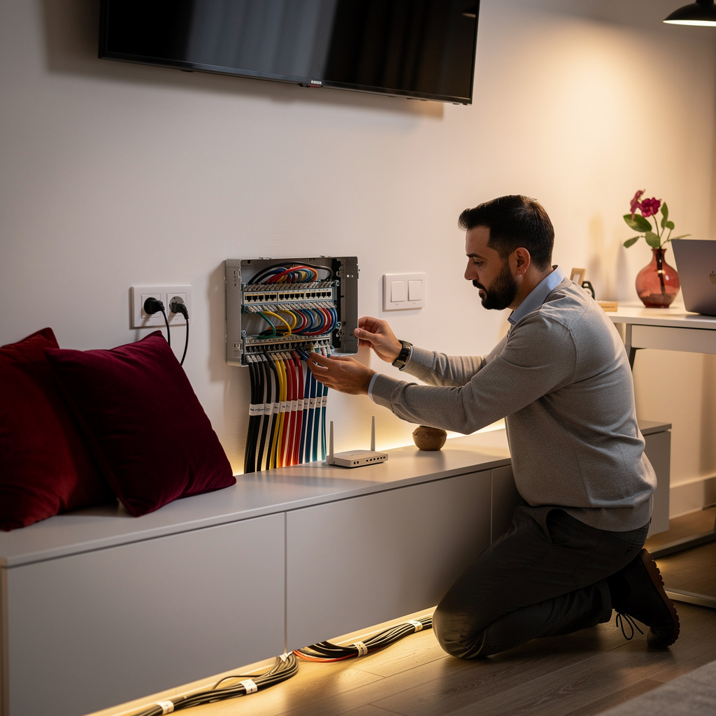 Netzwerkkabel im Haus verlegen